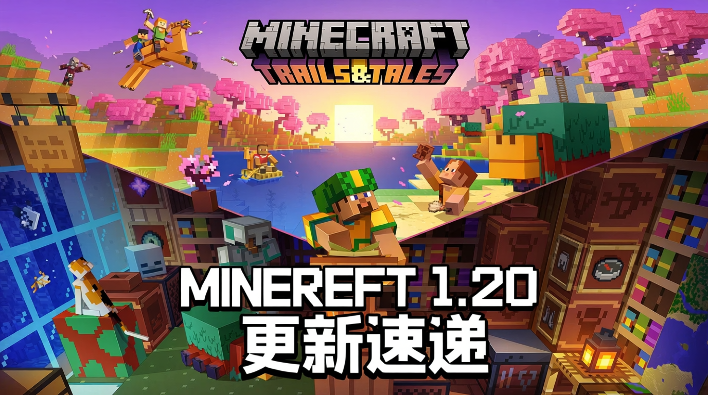 Minecraft 1.20 更新 – Trails & Tales – 立即体验！
